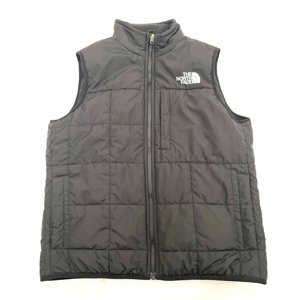 The North Face Boys Reversible Shasta Vest L 12 Black Fleece / Puffer NF0A88UA